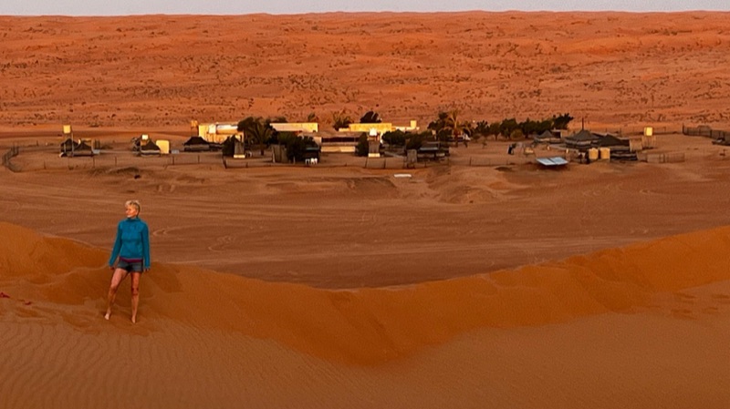 Desert camping Oman
